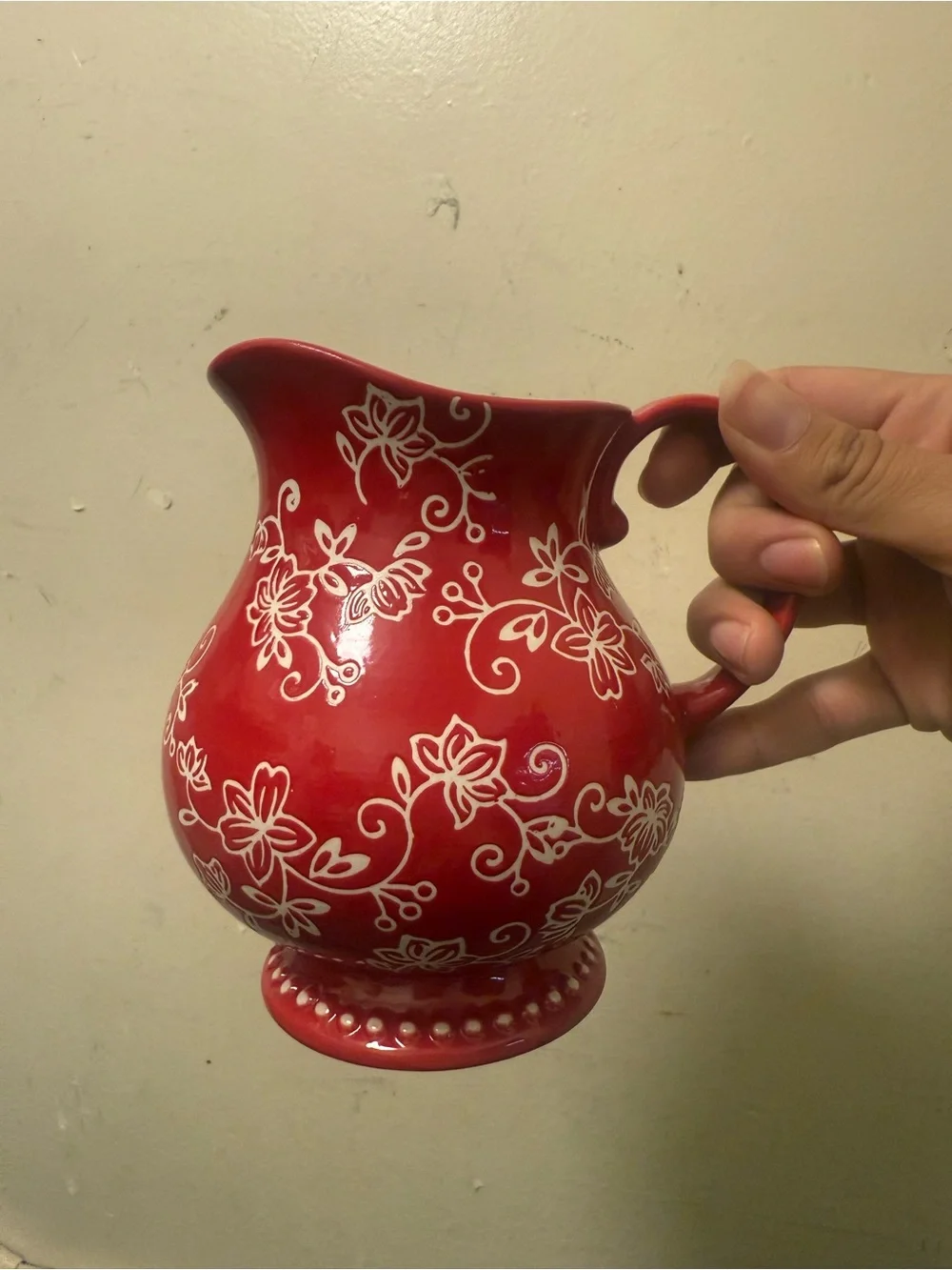 Temp-tations Red Pitcher - Picture 1 of 2